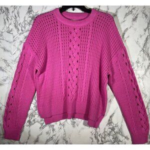 ON 34th Womens Pink Knit Sweater Size M